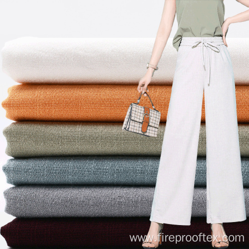 Imitation Linen Fireproof Cotton-Polyester Blended Fabric